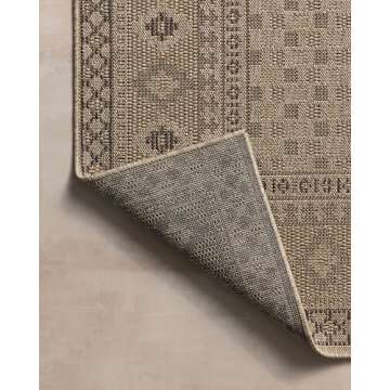 Loloi Chris Loves Julia Providence Collection PRC-07 Dove/Charcoal 7'-6" x 10', .12" Pile Height, Indoor/Outdoor Area Rug