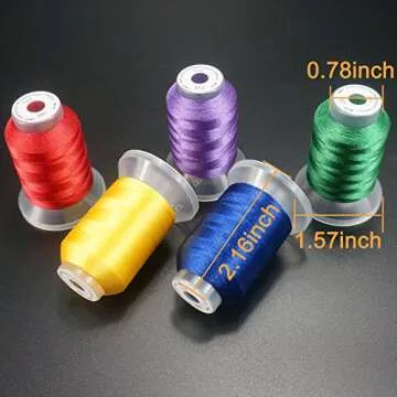New brothread 80 Spools Polyester Embroidery Thread Kit