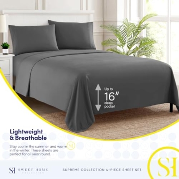Queen Size Bed Sheets - Extra Soft Luxury Bedding Set