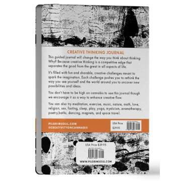 The Original Creative Thinking Journal: Please Use the Journal While High - A guided Journal with 50...