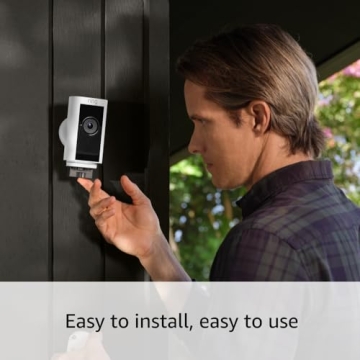 Ring Stick Up Cam Pro with Color Night Vision and Two-Way Audio