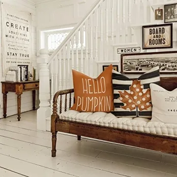 GEEORY Fall Decorative Pillow Covers Set of 4 - Autumn Charm