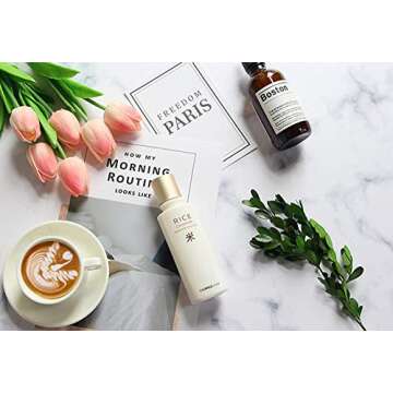 Muzi 22x35 Inch Double Sided Marble Background White Texture Pattern Photography Backdrop for Cake, Jewelry, Newborn Paper Board Photo Studio Props TB-20