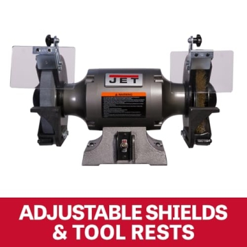 Buy JET 8-Inch Bench Grinder with Wire Wheel and Power