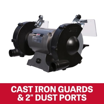 Buy JET 8-Inch Bench Grinder with Wire Wheel and Power