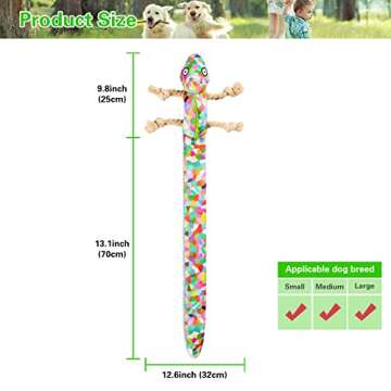 Yzmewael Dog Puzzle Toys Tough Interactive Dog Toys, Crinkle Enrichment Plush Dog Toy, Dog Snuffle Toys Foraging Instinct Training for Small Medium Large Dogs