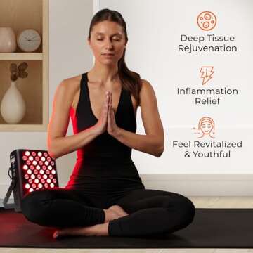 LifePro Red Light Therapy for Body, face - Near Infrared Light Therapy for Body Pain Relief, Inflamm...