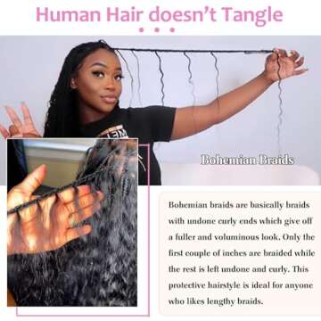 Urbeauty Human Braiding Hair #30 Color, Deep Wave Bulk Human Hair for Micro Braiding No Weft, Curly Human Hair for Boho Braids, Knotless/Goddess/Bohemian/Gypsy/100% Unprocessed Human Hair 100gram