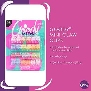 Goody Classics Mini Claw Clips – Pain-Free Hair Accessories for All Ages