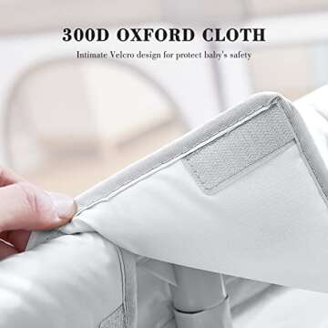 ANGELBLISS Baby Playpen, Extra Large Playard, Indoor & Outdoor Kids Activity Center with Anti-Slip Base, Sturdy Safety Play Yard with Breathable Mesh, Kid's Fence for Infants Toddlers(Grey,50”x50”)