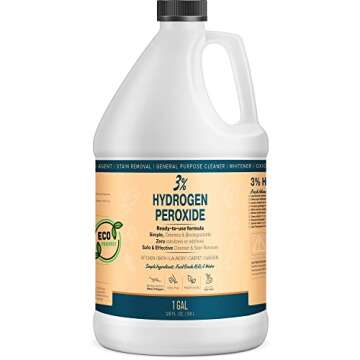 Eco-Friendly 3% Hydrogen Peroxide Solution - Versatile 1 Gallon Cleaner