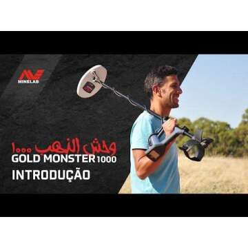 Minelab Gold Monster 1000 Gold Detector for Treasure Hunting with Waterproof Coil