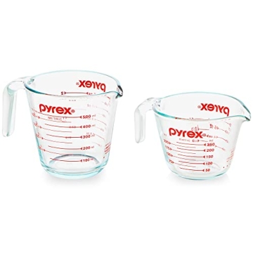 Pyrex Glass Measuring Cup Set – 1 & 2 Cup