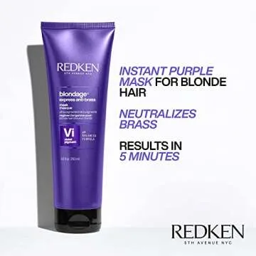 REDKEN Color Extend Blondage Color Depositing Purple Shampoo, Conditioner and Hair Mask | For Blonde Hair | Neutralizes Brassy Tones In Blonde Hair | With Salicylic Acid