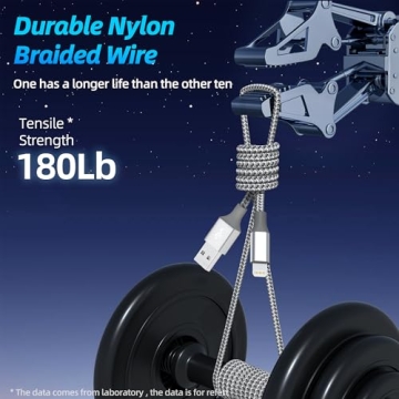 High-Speed MFi Certified iPhone Charger 3-Pack 10FT