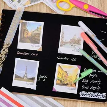 INNOCHEER 8X12 Self Adhesive Scrapbook for Lasting Memories