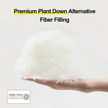 YOUR MOON Soft Pillows Standard for Sleeping, Support Bed Pillows, Fluffy Down Alternative Pillow, Luxury Hotel Gel Standard Pillows for Side Sleeping (White)