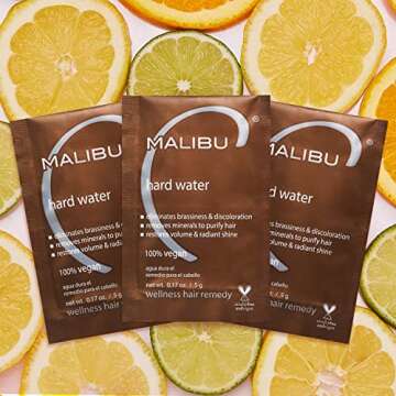 Malibu C Hard Water Wellness Hair Remedy - Removes Hard Water Deposits & Impurities from Hair - Cont...