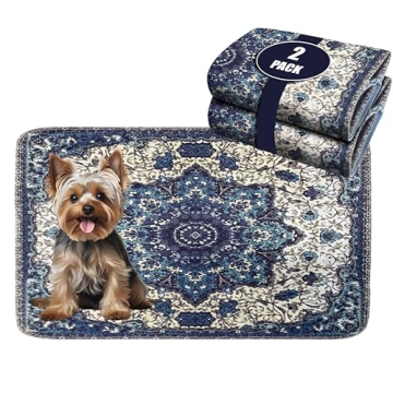 PUPIBOO Washable Pee Pads for Dogs - Super Absorbent Reusable Puppy Training Pads - 100% Waterproof,...