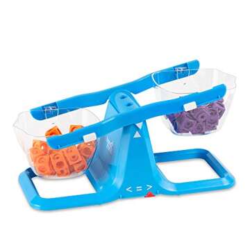 hand2mind Blue Nestable Bucket Balance for Kids Learning