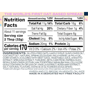 Oat Haus Birthday Cake Granola Butter - Allergy-Free Indulgence