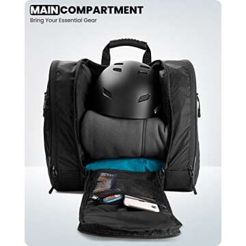 OutdoorMaster 38L Ski Boot Bag - Waterproof & Lightweight