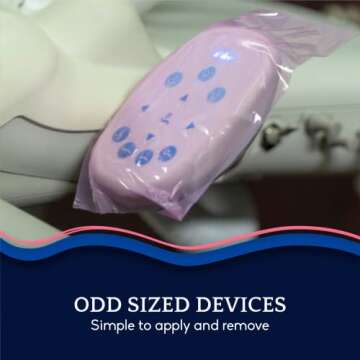 The Essentials Barrier Film Roll with Dispenser Box, 4"x 6" Perforated Sheets Adhesive Barrier Film for Dental, Medical & Tattoo Purposes, 1200 pcs, Pink