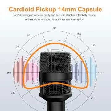 COMICA Revo S Wireless Handheld Microphone with USB-C Receiver,48kHz/24bit Recording, 15H Battery Life, Reporter Mic for Street Interview/Podcasting, Compatible with iPhone 15/16, USB-C Android Phone