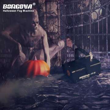 BORGOVA Fog Machine: Compact and Easy-to-Use 400W Fogger for Parties