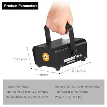 BORGOVA Fog Machine for Halloween Parties and Effects
