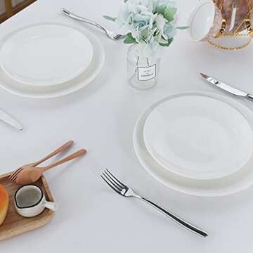 Fitable Rectangle 6 Feet Tablecloth 60x102 inch Tablecloth Stain and Wrinkle Resistant Washable Polyester Table Cloth, Decorative Fabric Table Cover for Dining Table, Buffet Parties and Camping White