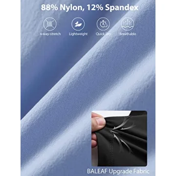 BALEAF Women's High Waisted Running Shorts - Lightweight Comfort