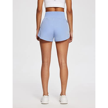 BALEAF Women's High Waisted Running Shorts - Lightweight Comfort