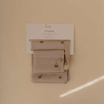 Mushie Waterproof Wet Bags - Set of 2 Stylish Organizers