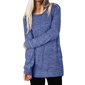 Stylish Women's Tunic Sweatshirt with Pockets