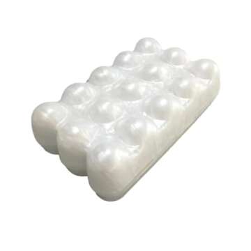 GSYPS Acrylic Clutch Purse Marbled Evening Handags Elegant Shoulder Bag for Wedding Cocktail Party Prom D-White