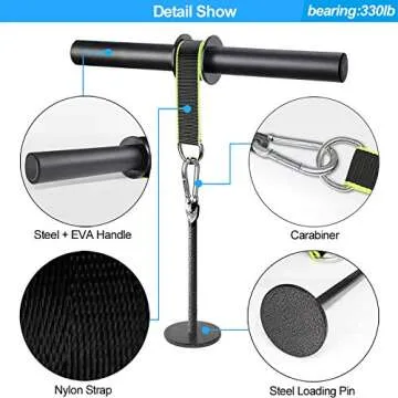 Yamyshine Forearm Wrist Roller Blaster Exerciser, Wrist Roller & Forearm Roller for Training, Workou...