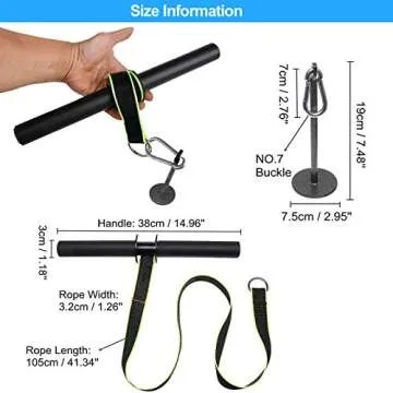 Yamyshine Forearm Wrist Roller Blaster Exerciser, Wrist Roller & Forearm Roller for Training, Workout, Fitness, Arm Strength Trainer for Gym and Home