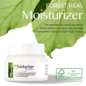 Forest Heal] Anti Aging Retinol Moisture Cream for Face and Dry Skin, Anti-Wrinkle Hydration with Vitamin C (100 ml/ 3.38 fl.oz.)