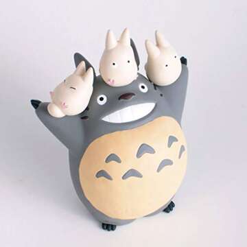 Charming Ensky Totoro Stacking Figure Set for Collectors