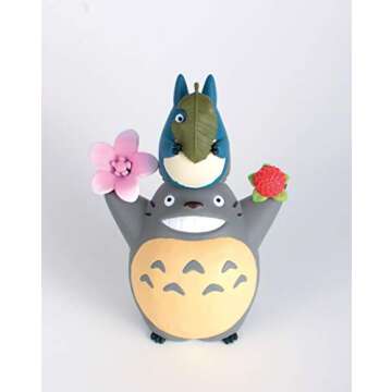 Charming Ensky Totoro Stacking Figure Set for Collectors