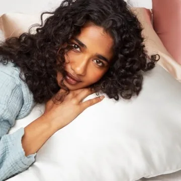 Enhanced Sleep with Kitsch Satin Pillowcase - Luxurious & Chic