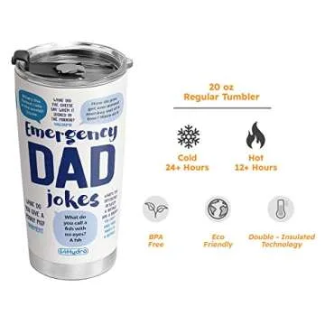 64HYDRO Dad Jokes Tumbler - Perfect Father's Day Gift