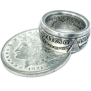 King of Coin Rings - Authentic 1921 Silver Coin Design