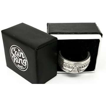 King of Coin Rings - Authentic 1921 Silver Coin Design
