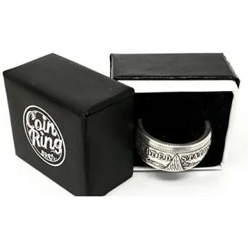 King of Coin Rings - Authentic 1921 Silver Coin Design