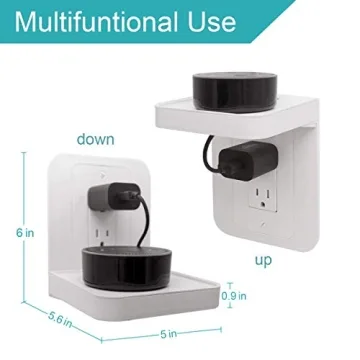 Versatile Outlet Shelf with Cord Storage for Home Organization