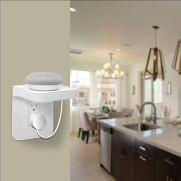 Versatile Outlet Shelf with Cord Storage for Home Organization