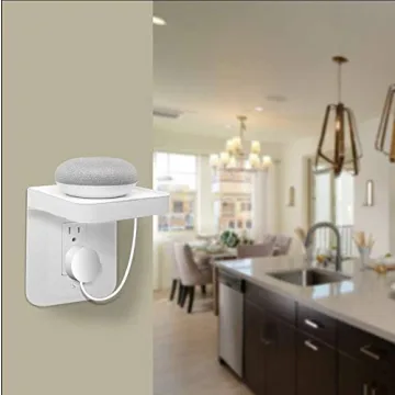 Versatile Outlet Shelf with Cord Storage for Home Organization