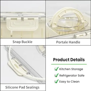 Cranviech Portable & Stylish Divided Snack Tray 4 Compartment